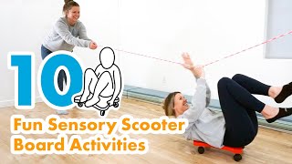 10 Fun Sensory Scooter Board Activities [upl. by Nemaj218]