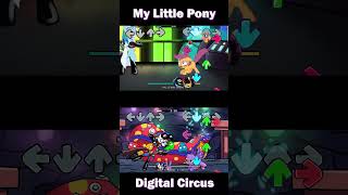 FNF My Litte Pony Vs DIGITAL CIRCUS  POMNI amp Friday Night Funkin  TADC shorts digitalcircus [upl. by Ahcsas11]