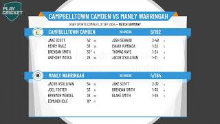 Campbelltown Camden v Manly Warringah [upl. by Aramoj]