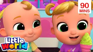 Ice Cream Song  Little World ⭐ Baby Songs and Kids Cartoons [upl. by Estella109]