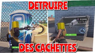 quotDétruire des cachettesquot QUETES SEMAINE 9 SAISON 1 CHAPITRE 3 FORTNITE [upl. by Annuaerb]