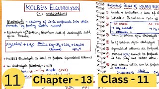 Kolbes Electrolysis  Preparation of Alkanes Part 4 [upl. by Rotow]