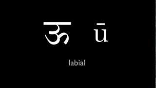 How to Pronounce the Sanskrit Alphabet 1 Vowels [upl. by Given]