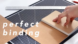 perfect binding  stepbystep no stitching amp book press needed [upl. by Vladi348]