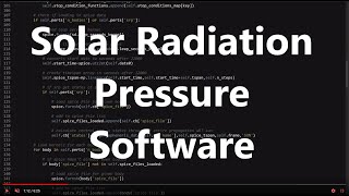 Solar Radiation Pressure SRP Software  Orbital Mechanics with Python 20 [upl. by Hamel]