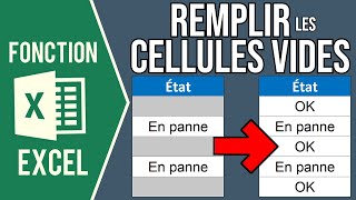 EXCEL  REMPLIR LES CELLULES VIDES DUN TABLEAU [upl. by Adnawahs440]