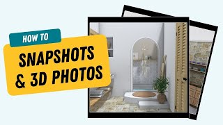 Take Snapshots and Create 3D Photos  RoomSketcher App [upl. by Imogene]