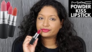 MAC Powder Kiss Lipstick Review [upl. by Anitsenre]