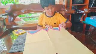 how to create ethnic motif design tshirt using manila paper for grade 6 [upl. by Jourdain180]