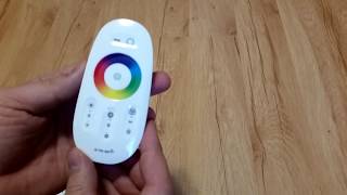 RGB Led Controller 24G RF Touch Screen Remote Control [upl. by Roel]