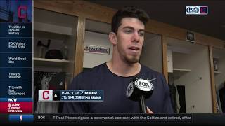 Indians Bradley Zimmer describes his happy homecoming to Bay Area [upl. by Elleval278]