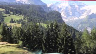 Jungfraujoch Top of Europe Scenic Train Ride Switzerland [upl. by Pas]