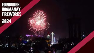 Edinburgh Hogmanay Fireworks 2024 [upl. by Abel321]