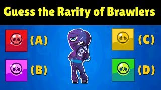 Guess the Rarity of Brawlers with Skin  Brawl Stars Quiz [upl. by Encratis]