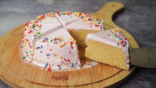 3 Min Birthday Cake in Microwave  Instant Vanilla Birthday Cake Recipe  Yummy [upl. by Radford]