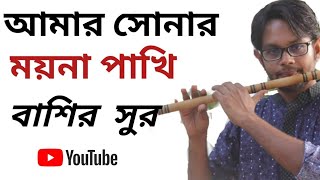 সোনার ময়না পাখি Sonar Moyna Pakhi on Flute  Selim Reza [upl. by Aleibarg]