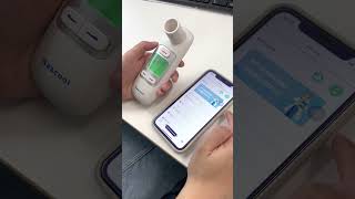 Quick guide to connecting the peak flow meter and mobile APP [upl. by Gal]