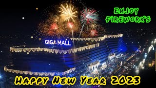 New Year Fireworks Giga Mall Islamabad 2023  Happy New Year 2023  New Year Islamabad [upl. by Juan]