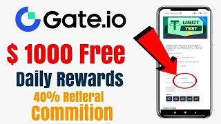 free 1000 usdt l gateio l gateio tutorial  gateio airdrop l gateio exchange daily reward 2023 [upl. by Ttenaej]