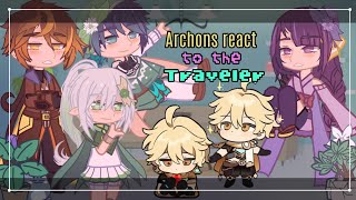 The Archons react to the Traveler  XiaoTher  Genshin Impact  Gacha Club  WeebWobble💙💘 [upl. by Eniarol]