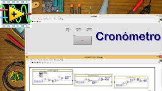 CRONÓMETRORELOJ LABVIEW [upl. by Pretrice]