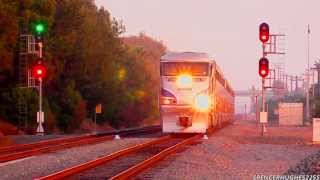 Amtrak amp Coaster Trains in Carlsbad CA August 23rd amp 25th 2013 [upl. by Gessner]