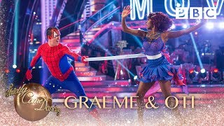 Graeme Swann amp Oti Mabuse Charleston to Spiderman  BBC Strictly 2018 [upl. by Yxel879]