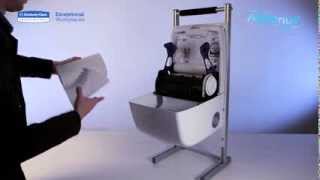 AQUARIUS SLIMROLL Rolled Hand Towel Dispenser  code 6953  demo video [upl. by Aynatal]