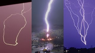 STRANGE LIGHTNING STRIKES  Caught on Camera and explained [upl. by Chambers294]