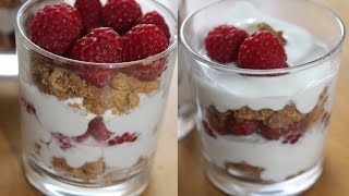 super einfach und lecker  Quarkspeise mit Himbeeren  Auslosung meiner Verlosung [upl. by Darum]