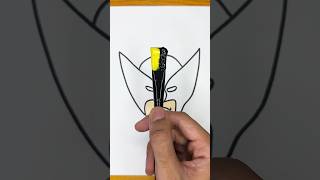 Deadpool amp Wolverine Satisfying Paint Art with Acrylic Colors ✨🎨 satisfying painting art [upl. by Euqinue]