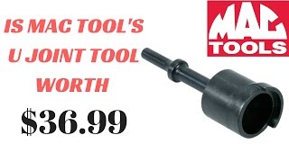 Is Mac Tools UT980 Worth 3699 Best Tool For U Joints [upl. by Aisatsan]