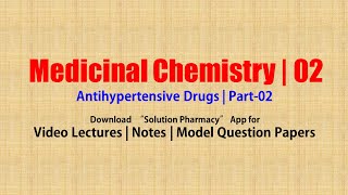 Medicinal Chemistry II 25 Antihypertensive Agents Part 02 Quinapril Methyldopa Colinidine [upl. by Huber]