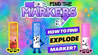 ROBLOX How To Find The EXPLODE Marker✨️ Find The Markers 🖍 findthemarkers roblox gaming games [upl. by Agace559]