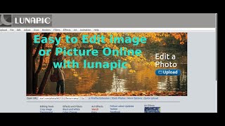 Lunapic Editor Image Editor [upl. by Anirrak82]