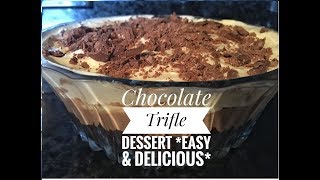 Chocolate Trifle Dessert easyamptasty SORIYAS KITCHEN [upl. by Agnese]