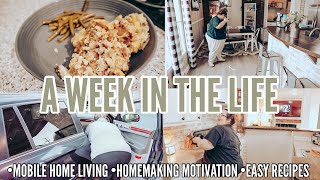 MOBILE HOME LIVIN’  homemaking motivation  A WEEK IN THE LIFE   a bangin’ recipe 😋 [upl. by Opal]