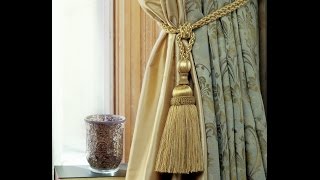 How to tie a Curtain TieBack having Tassels [upl. by Fabio]