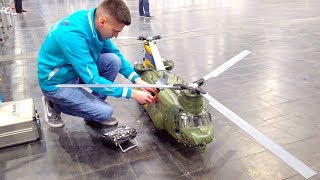 SUPER BIG RC HELI BICOPTER CHINOOK I 2 PLACE ON TV I BoeingVertol CH47 I INTERMODELLBAU I [upl. by Terrene]