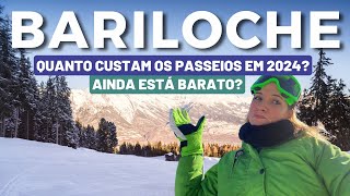 BARILOCHE 2024 QUANTO CUSTAM OS PRINCIPAIS PASSEIOS DE NEVE ESTÁ CARO IR PARA A ARGENTINA [upl. by Darnoc715]