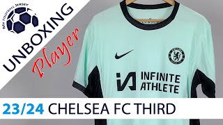 Chelsea FC Third Jersey 2324 Nkunku Kitgg Player Version Unboxing Review [upl. by Oletha]