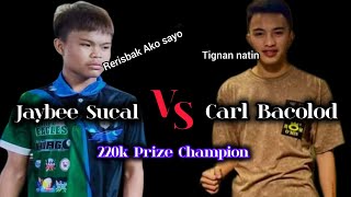 Carl Bacolod 🆚 Jaybee Sucal 8910 Partida  10balls race to 16 220k Prize Champion [upl. by Aneala]