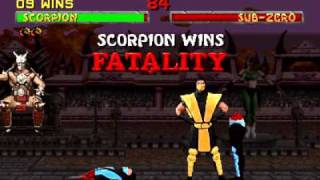 Mortal Kombat 2  Scorpion Arcade playthrough [upl. by Whittaker923]