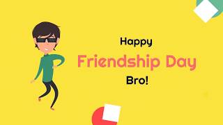 Quirky Friendship Day Video Greeting Free Template [upl. by Sakovich]