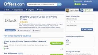 Dillards Coupon Code 2013  How to use Promo Codes and Coupons for Dillardscom [upl. by Riggall853]