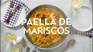 Paella de marisco  Cocina Fácil [upl. by Annaitsirk242]