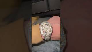 Best Moissanite Watch You Can Buy Skeleton Style From Shop Ice Jewelry moissanite [upl. by Uticas287]