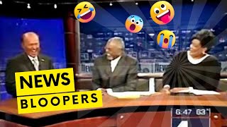 News ANCHORS cant stop LAUGHING at the model falling over and over again LOL [upl. by Lamak]