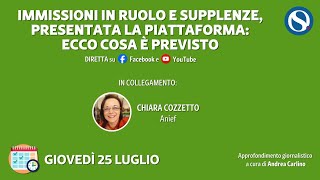 Supplenze 150 preferenze 26 luglio7 agosto Presentata la piattaforma ecco cosa è previsto [upl. by Nomsed]