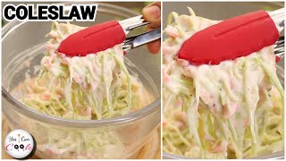 Coleslaw Recipe by YES I CAN COOK [upl. by Elleinnod]